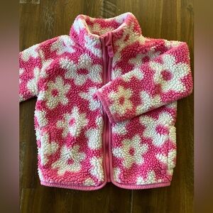 Jumping Beans - 2T Toddler Sherpa - Pink & White